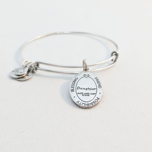Alex and Ani Silver Daughter Charm Bracelet - Picture 4 of 6